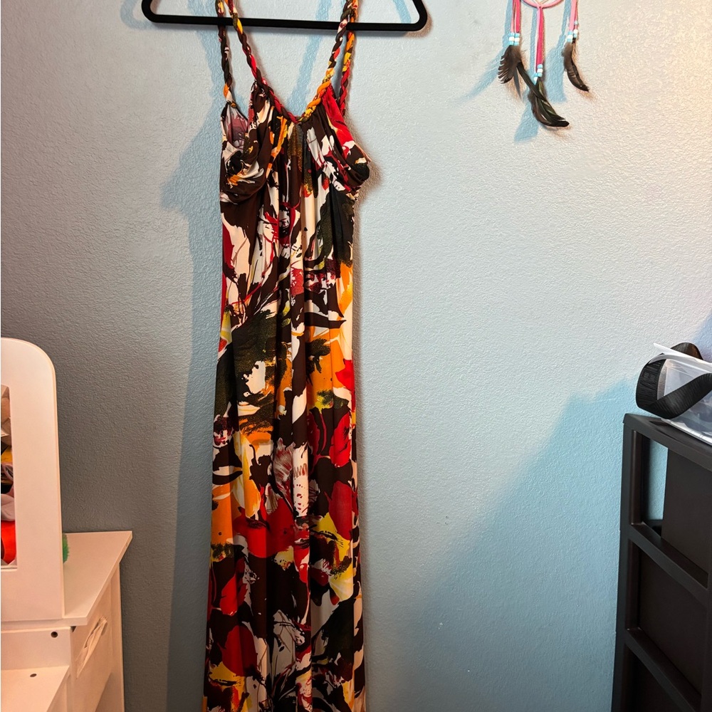 Elegant Multicolor Maxi Dress